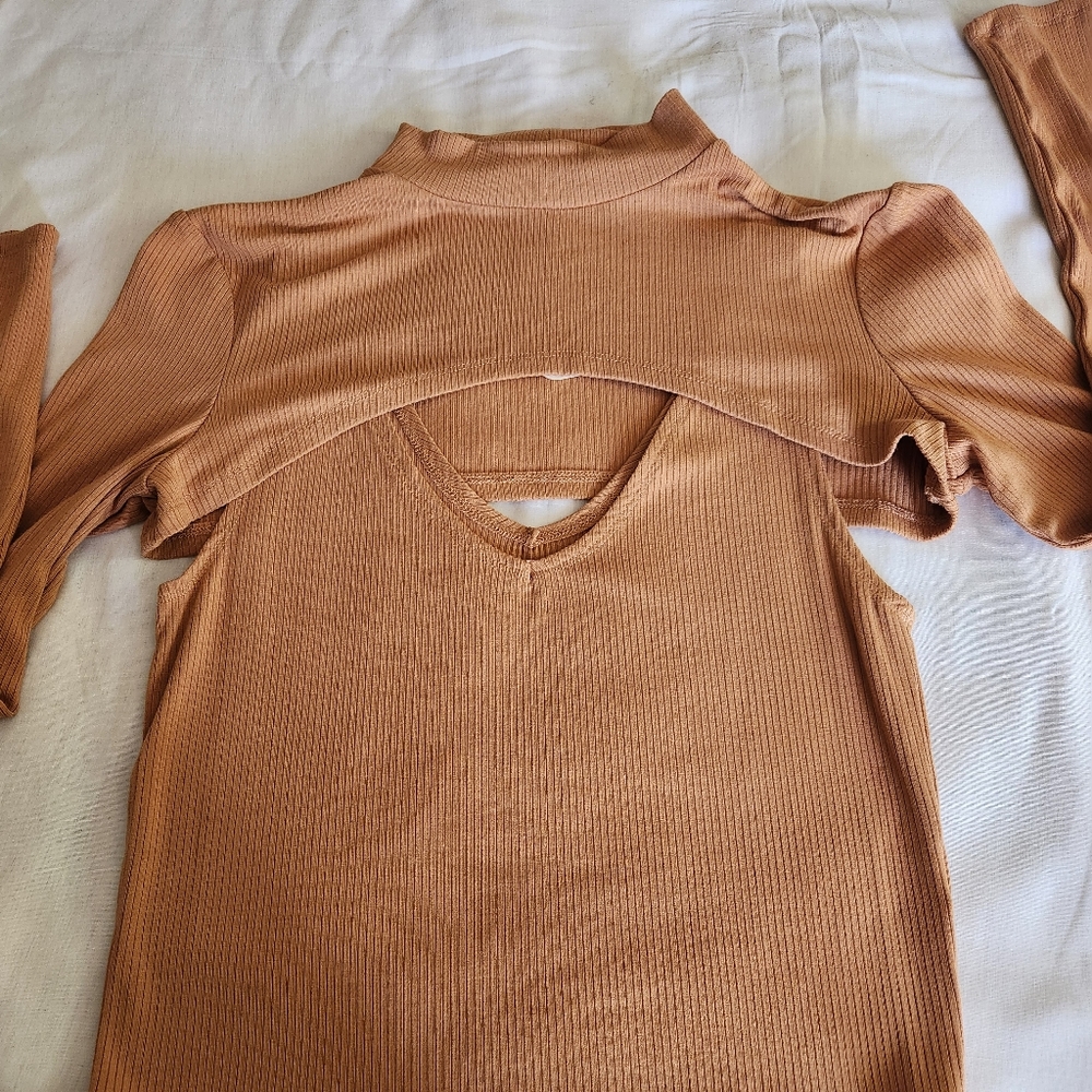 Elodie Ribbed Cut-Out Color Clay Size M - Picture 10 of 10
